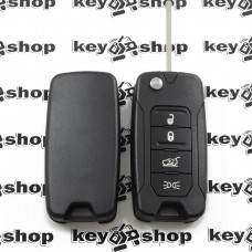 Выкидной ключ для Chrysler (Крайслер) 4 кнопки, лезвие SIP 22, чип ID48 (AES), 434 MHz
