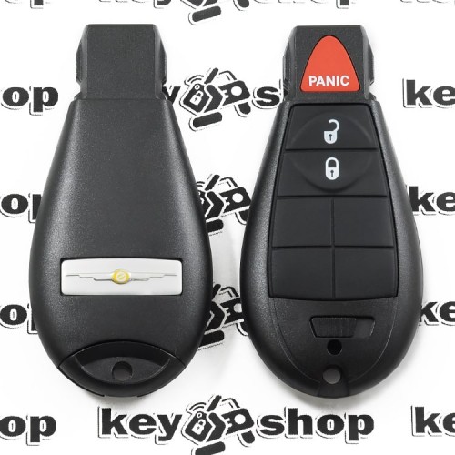 Корпус смарт ключа для Chrysler (Крайслер) 2 + 1 кнопки