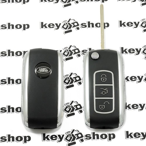 Выкидной ключ для LAND ROVER (Ленд Ровер), 3 - кнопки, лезвие HU92, ID 44 / 433 Mhz