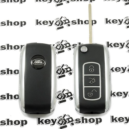 Выкидной ключ для LAND ROVER (Ленд Ровер), 3 - кнопки, лезвие HU101, ID 44 / 433 Mhz