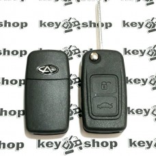 Корпус выкидного ключа для Chery (Чери) А5, Elara, Eastar, M11, 2 кнопки