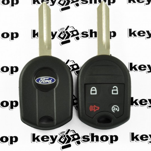        Оригинальный ключ для Ford (Форд), 3 +1 кнопки, с чипом 4d63 (80bit) / (315 mhz), с лезвием FO38R, чип на плате