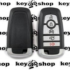  Корпус смарт ключа для Ford (Форд), 4 + 1 кнопки, с лезвием