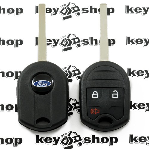         Корпус авто ключа для Ford (Форд), 2 + 1 кнопки, с лезвием HU101