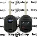         Корпус авто ключа для Ford (Форд), 2 + 1 кнопки, с лезвием HU101