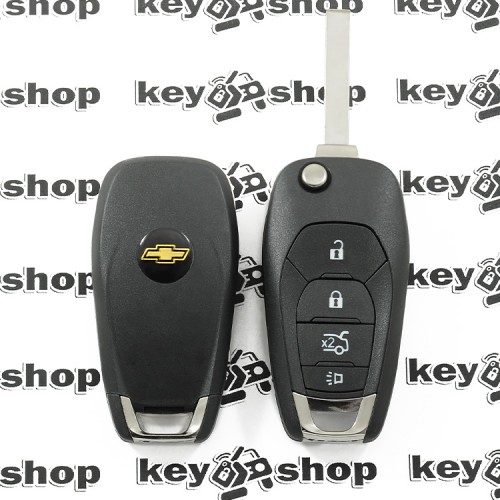 Корпус выкидного ключа для Chevrolet (Шевролет) 3 + 1 кнопки