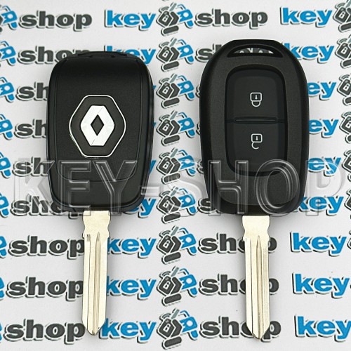 Корпус автоключа RENAULT LOGAN , SANDERO, STEPWAY (корпус Рено) - 2 кнопки, лезвие HU 179 FH (съемное)