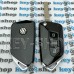 Корпус выкидного автоключа Volkswagen (Фольксваген) 3 кнопки, (под переделку) после 2010 года