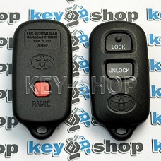 Корпус пульта для Toyota (Тойота), 2 + 1 кнопки