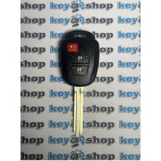 Ключ Toyota (корпус Тойота) 2 + 1 кнопки лезвие TOY 43 (дефект на задній кришці)