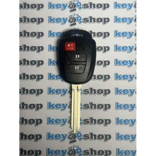 Ключ Toyota (корпус Тойота) 2 + 1 кнопки лезвие TOY 43 (дефект на задній кришці)