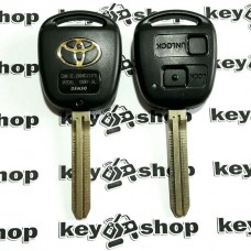 Автоключ для Toyota (Тойота) 2 - кнопки, лезвие TOY 43, 304/315/433 Mhz на выбор