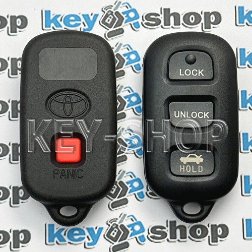 Корпус пульта для Toyota (Тойота), 3 + 1 кнопки