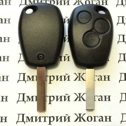 Автоключ для Opel (Опель) 3 кнопки, лезвие VA2, с чипом ID 46 / 433 MHz
