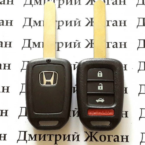 Оригинальный ключ для Honda (Хонда) 3+1 кнопки, id47 (PCF7961), 315MHz