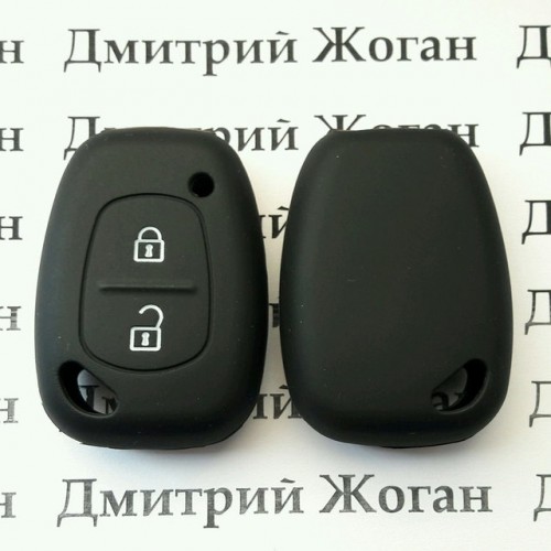   Чехол (черный, силиконовый) для авто ключа Opel (Опель) 2 кнопки