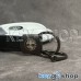 Брелок ключа Alfa Romeo (Альфа Ромео) кожаный, замшевый (черный) с карабином