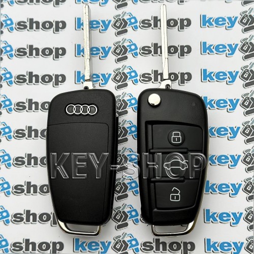 Выкидной ключ Audi  A3 ; Q3 (Ауди) 3 кнопки, чип ID MQB48 / 315MHz