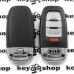 Смарт ключ для Audi (Ауди), 3+1 кнопкa, 315 MHZ (Keyless - Go)