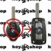 Корпус выкидного ключа для BMW Е46, Е56, Е60, Х3, Х5 (БМВ) 3 - кнопки, лезвие HU92 (под переделку)