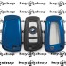         Чехол (синий, полиуретановый) для смарт ключа BMW (БМВ), кнопки с защитой