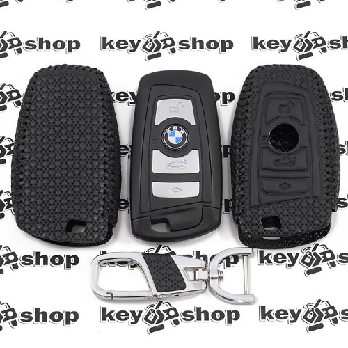 Кожаный чехол (с тиснением), для смарт ключа BMW (БМВ)