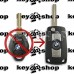 Корпус выкидного ключа для BMW E30, Е34, Е36, Е38, Е39 (БМВ) 3 - кнопки, лезвие HU58 (под переделку)