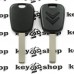 Корпус авто ключа под чип для CITROEN (Ситроен)  лезвие HU83T