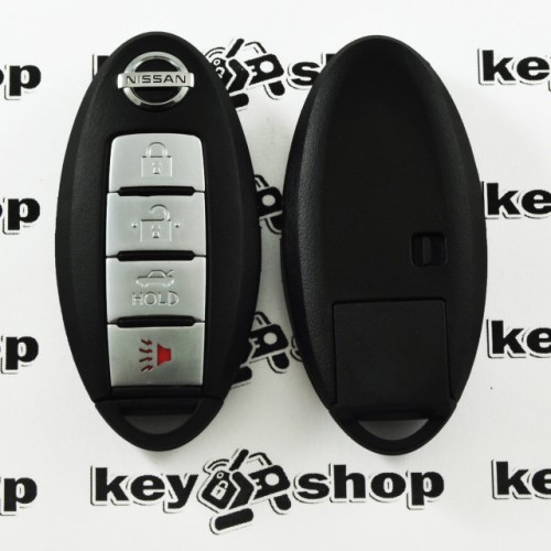 Корпус смарт ключа для NISSAN (корпус) 3 ― кнопки + 1 кнопка (PANIK), (с лезвием)