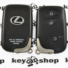 Корпус смарт ключа LEXUS (Лексус) RX, GX, LX, IS, GS, ES, LS, HS250H, CT200H - 3 кнопки