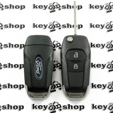  выкидной ключ для Ford (Форд) 2 кнопки, чип ID 49, 433 MHz