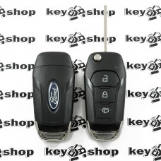 Выкидной ключ для FORD (Форд)  3 кнопки, после 2014г. с чипом 49 Philips HTPRO (PCF7953) / 433MHz