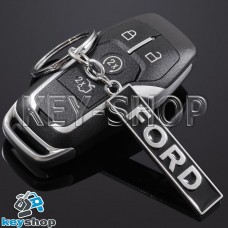   Металлический (черный) брелок для авто ключей  FORD (Форд)