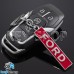 Металлический (красный) брелок для авто ключей FORD (Форд)