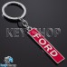 Металлический (красный) брелок для авто ключей FORD (Форд)