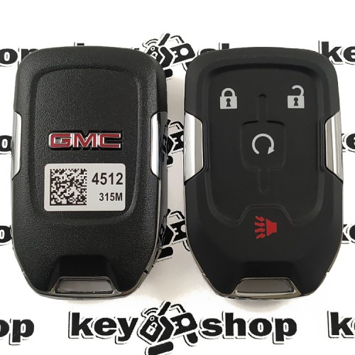    Смарт ключ для GMC (ДжиЭмСи)  3+1 кнопок, HITAG2 (PCF7941E) ID46E, 315Mhz