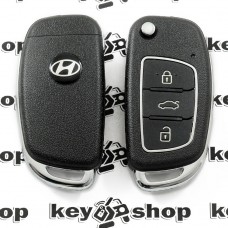  Выкидной ключ Hyundai (Хундай) i20, 3-кнопки, ID46/433 Mhz