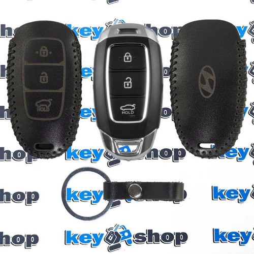            Чехол для смарт ключа Hyundai (Хундай) 3 кнопки (кожаный)
