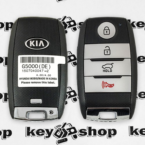 Оригинальный смарт ключ для KIA Niro (Киа Ниро) 3+1 кнопка, с чипом ID47, HITAG 3, 433Mhz
