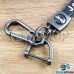 Брелок ключ  Jeep (Джип) кожаный (черный) с карабином