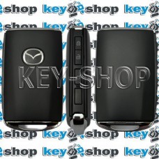  cмарт ключ Mazda (Мазда) 3  кнопки, chip: AES 6A (AES) / 433MHz (IDE:B8373900)