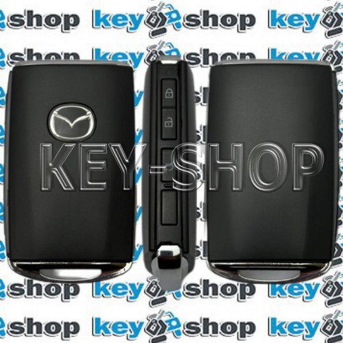  cмарт ключ Mazda (Мазда) 3  кнопки, chip: AES 6A (AES) / 433MHz (IDE:B8373900)