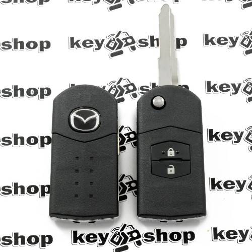 Корпус выкидного ключа Mazda 3, 5, 6, CX5, CX7  (Мазда) 2 кнопки