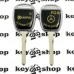 Корпус авто ключа без места под чип Mercedes (Мерседес), лезвие HU64