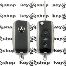 Корпус выкидного ключа Mercedes (Мерседес) 3 кнопки