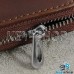 Ключница карманная (кожаная, коричневая, с карабином, на молнии, с кольцом), логотип авто Mercedes (Мерседес) 