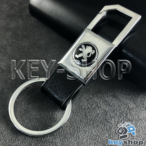 Металлический брелок для авто ключей Пежо (Peugeot)