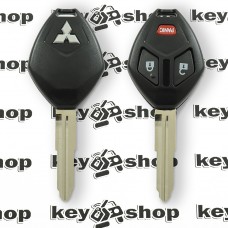 Корпус авто ключа Mitsubishi (Митсубиси) 2 + 1 - кнопки