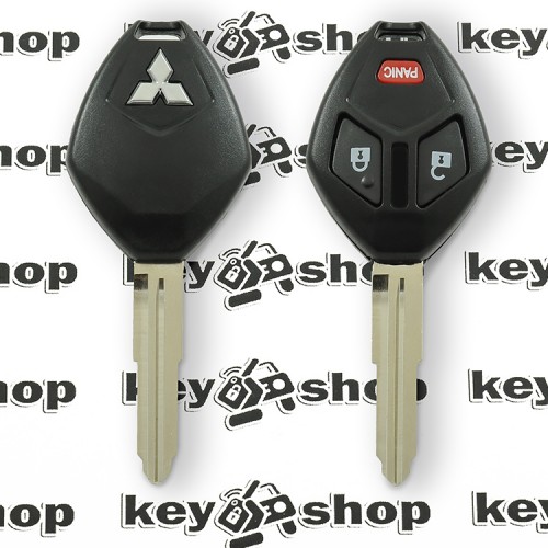 Корпус авто ключа Mitsubishi (Митсубиси) 2 + 1 - кнопки