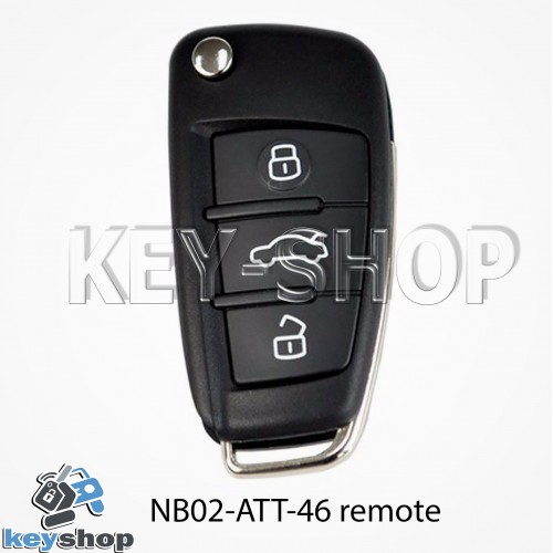 Ключ заготовка (NB02 - ATT - 46 remote) для программатора KEYDIY, KD-X2, KD Mini